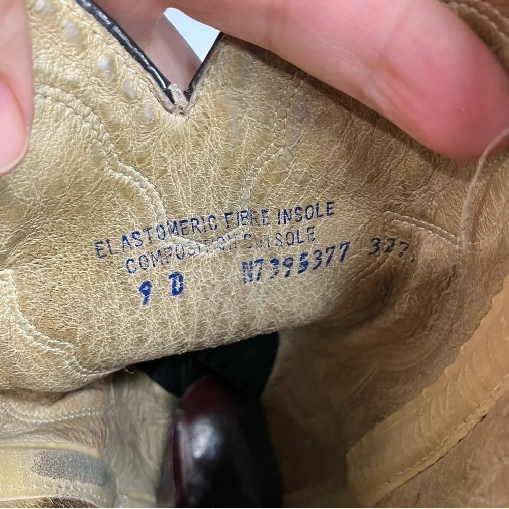 Double H leather cowboy boots‎ men’s size 9